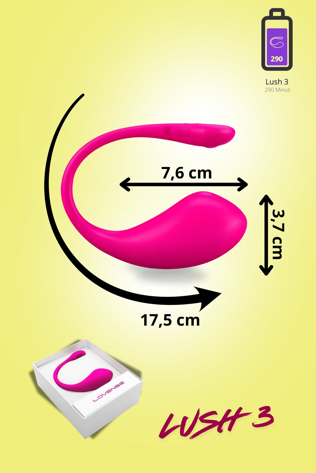 Lovense Lush Vibrierendes Ei - 3. Generation