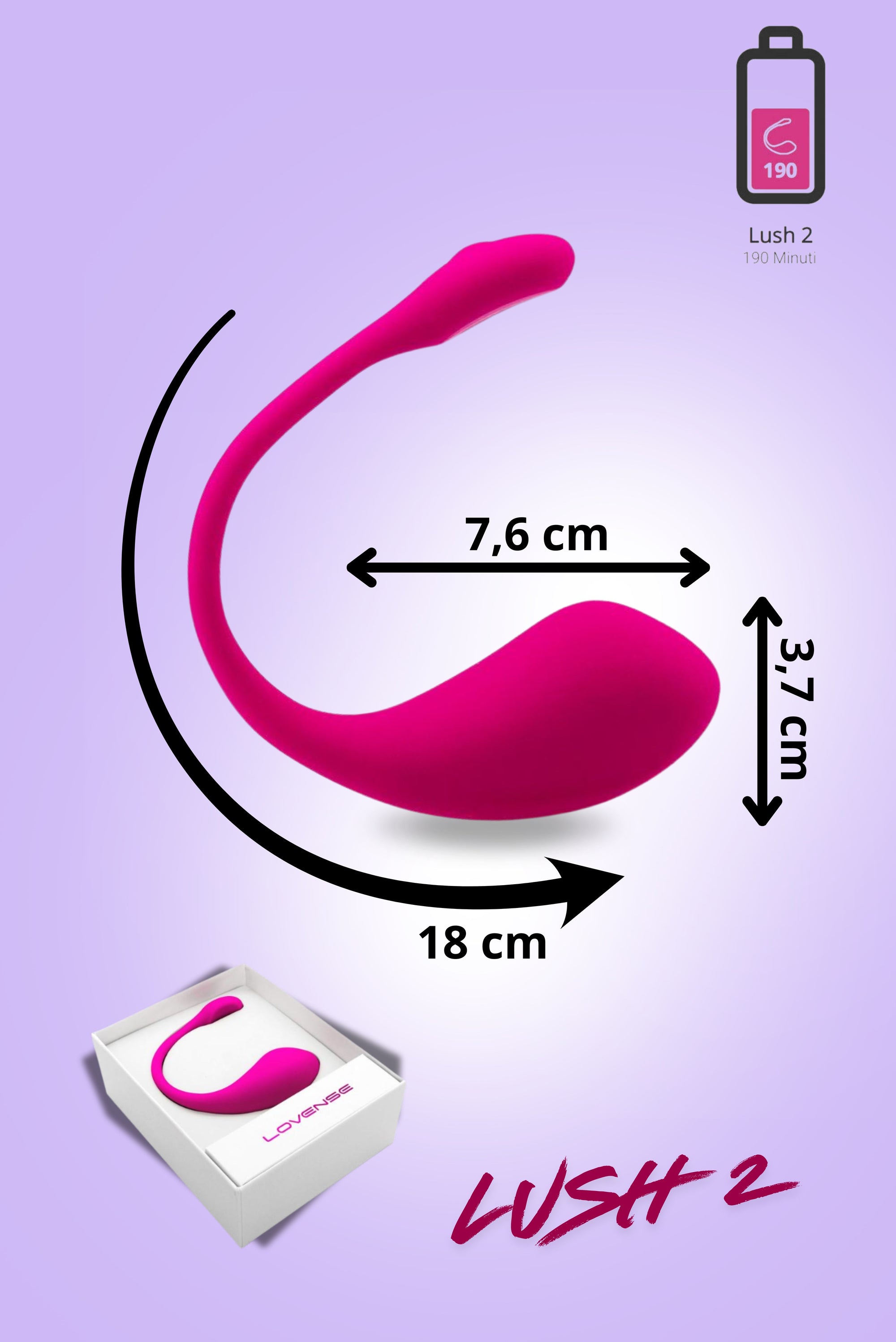 Lovense Lush 2nd Generation Vibrating Egg