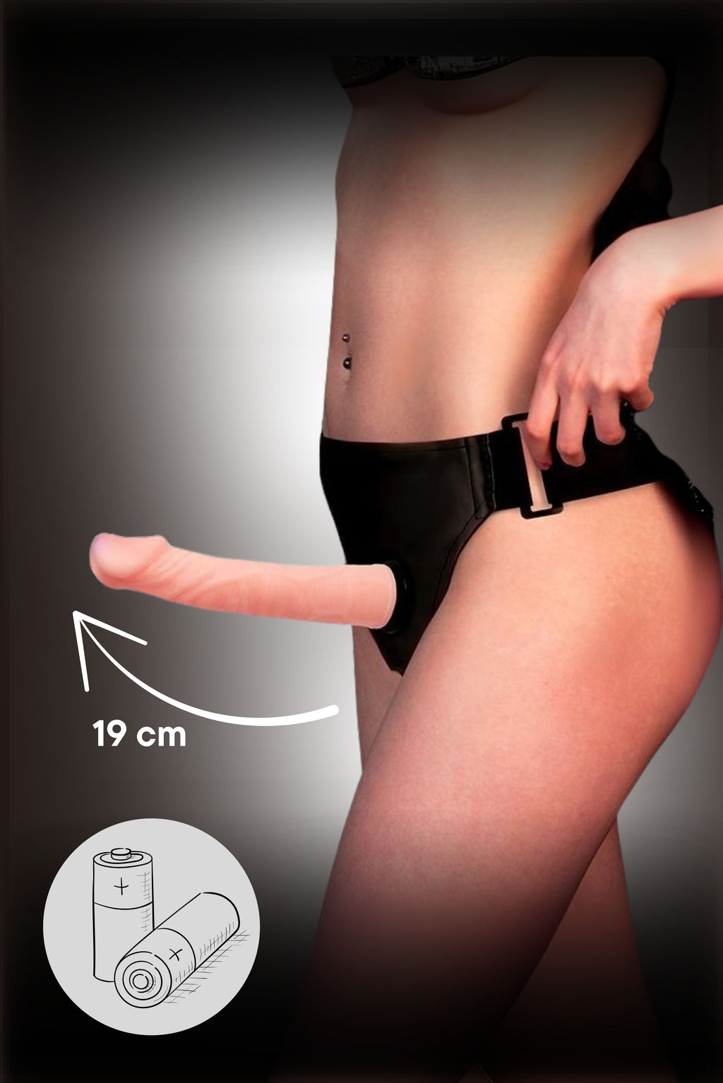 Dildo Strap On 19cm