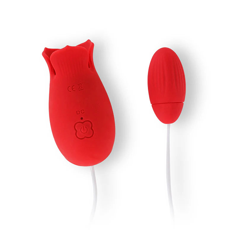 SexToy 3in1 'Afrodite': succhiaclitoride, stimolatore per clitoride e ovetto vibrante. Materiale: silicone/ABS; Marca: Ammicco.