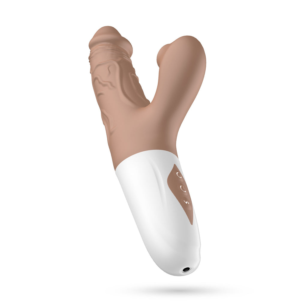 SexToy ElMatador: vibratore forma realistica rabbit 3 in 1 con vibrazione, suzione e movimento thrusting Up&Down. 