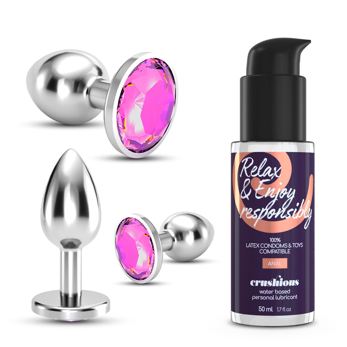 Booty Kit – 3 Plugs und Gleitmittel