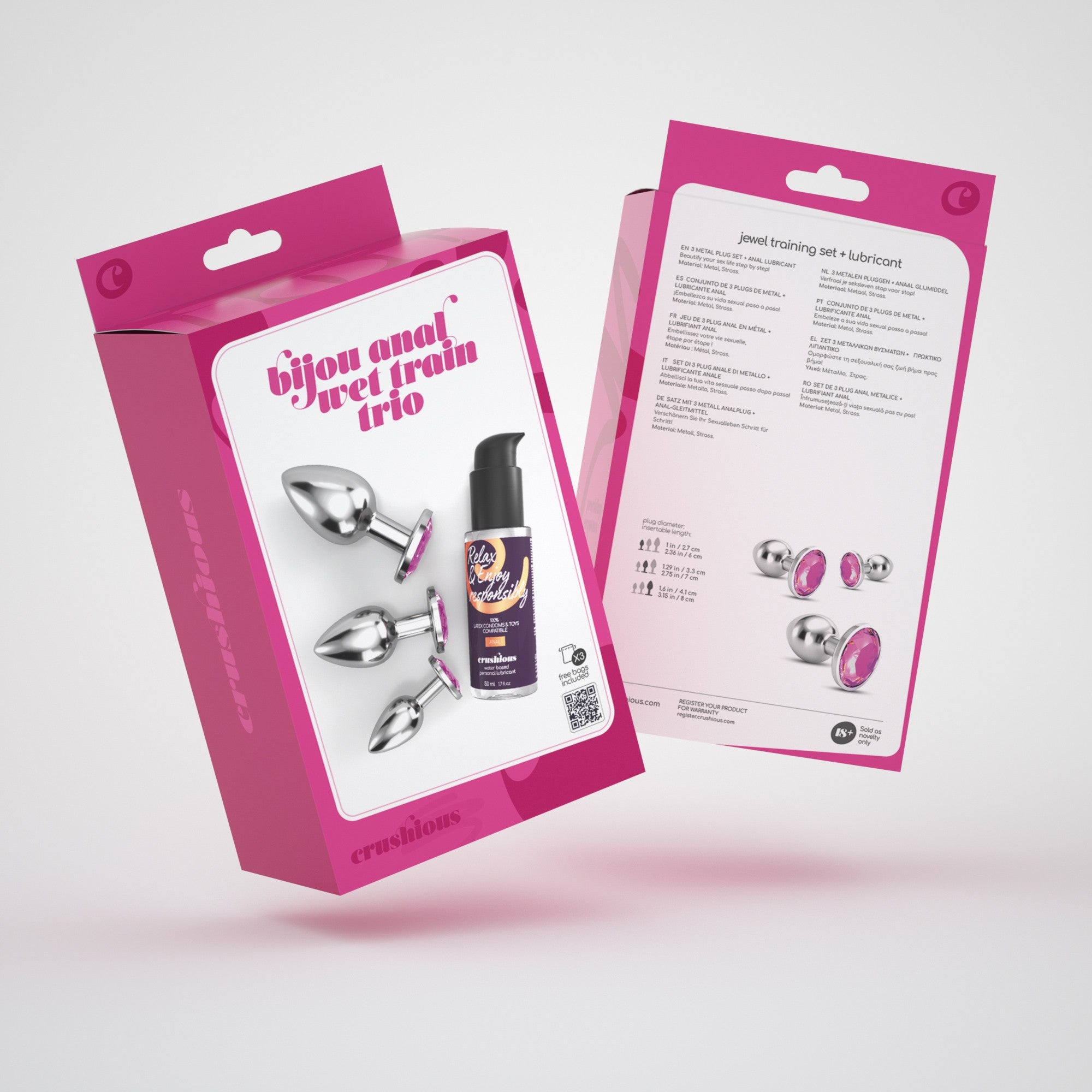 Kit Booty - 3 Plug e Lubrificante