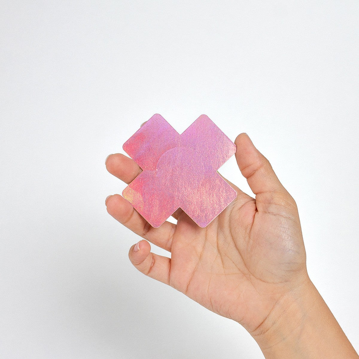 Set di 2 paia di adesivi copricapezzoli WOWBoobs a forma di croce (X)