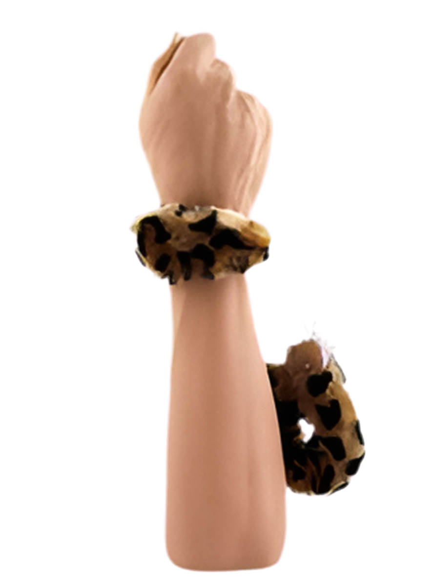 Manette Peluche Leopardate