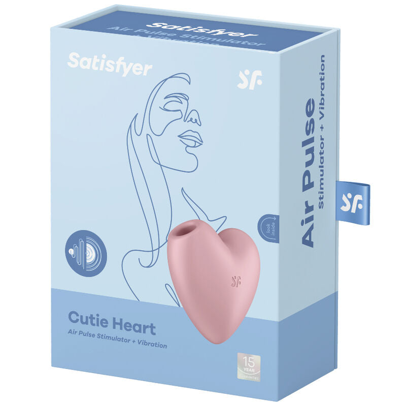 sextoy per lei: succhiaclitoride Batticuore 2in1 vibrazione + sistema ad aria pulsata. Materiale: silicone biocompatibile, Produttore: Satisfyer.