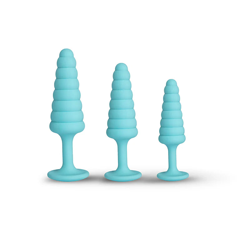 Kit di 3 plug anali di dimensioni crescenti: sextoy anale.