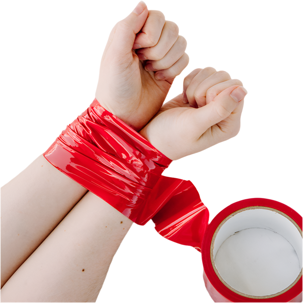 Hai voglia di prendere il controllo… o di perderlo completamente? Questo Nastro Adesivo Costrittivo Rosso è qui per legare, immobilizzare e accendere la tensione.