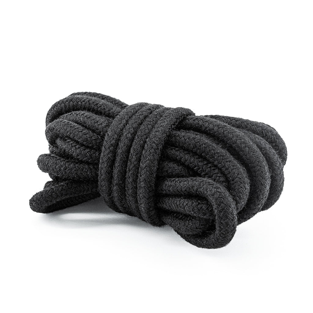 Kit Bondage Christian: kit di 8 prodotti per esperienze bondage. Frustino, gagball, collare, manette, polsiere, benda per occhi e corda in cotone. - corda in cotone