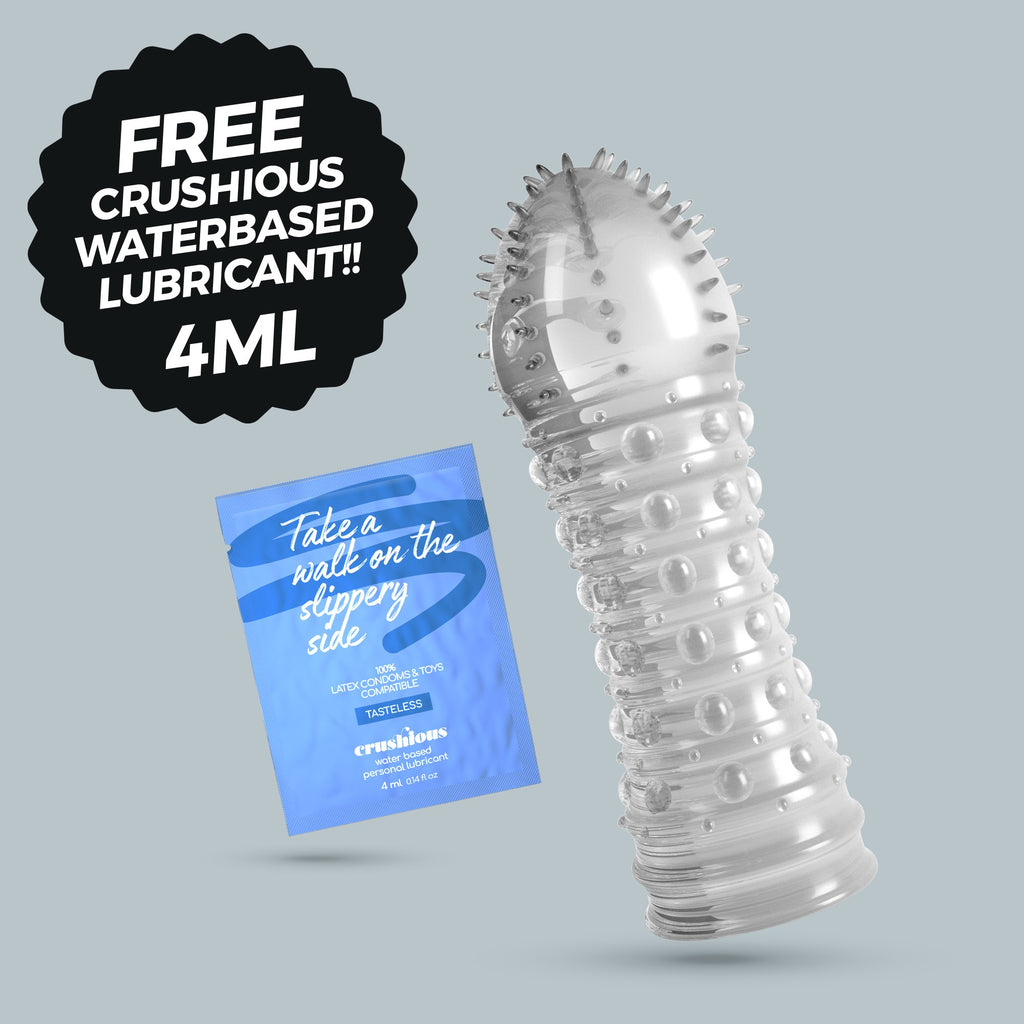 Non solo lunghezza, ma spessore, stimolazione e puro divertimento. Ecco a te Dickleberg, la guaina estensiva che pensa al piacere di tutti. Il glande è costellato di setoline, mentre il corpo è decorato con sporgenze...che trasformano ogni momento in un delirio di sensazioni.