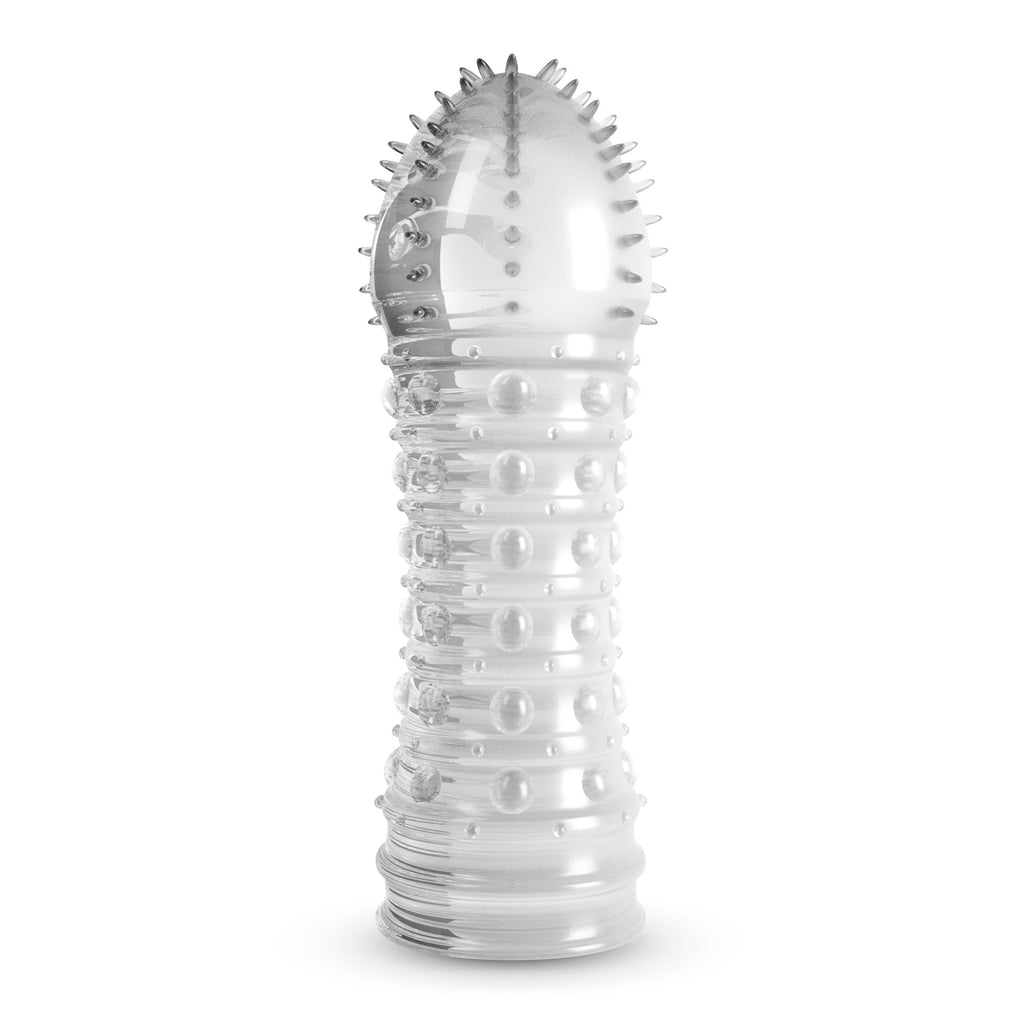 Non solo lunghezza, ma spessore, stimolazione e puro divertimento. Ecco a te Dickleberg, la guaina estensiva che pensa al piacere di tutti. Il glande è costellato di setoline, mentre il corpo è decorato con sporgenze...che trasformano ogni momento in un delirio di sensazioni.