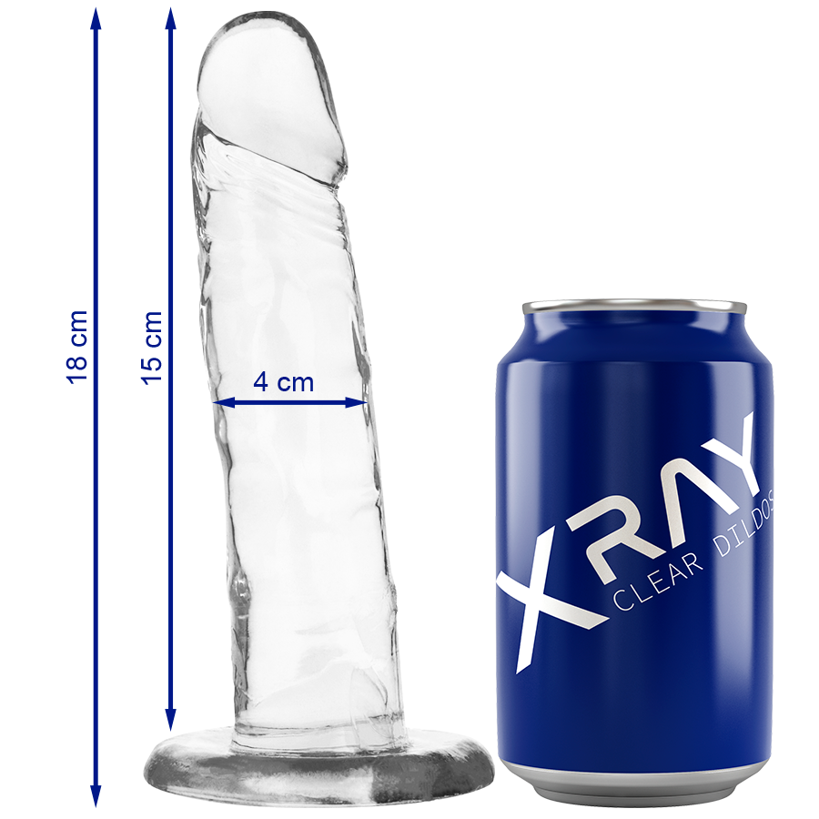 SexToy Dildo Clear: Questo dildo unisce il fascino del design ultra-realistico alla particolarità del materiale trasparente, baste a ventosa super potente, lunghezza inseribile di 15 cm, diametro 4cm, trasparente, ipoallergenico e facile da pulire.