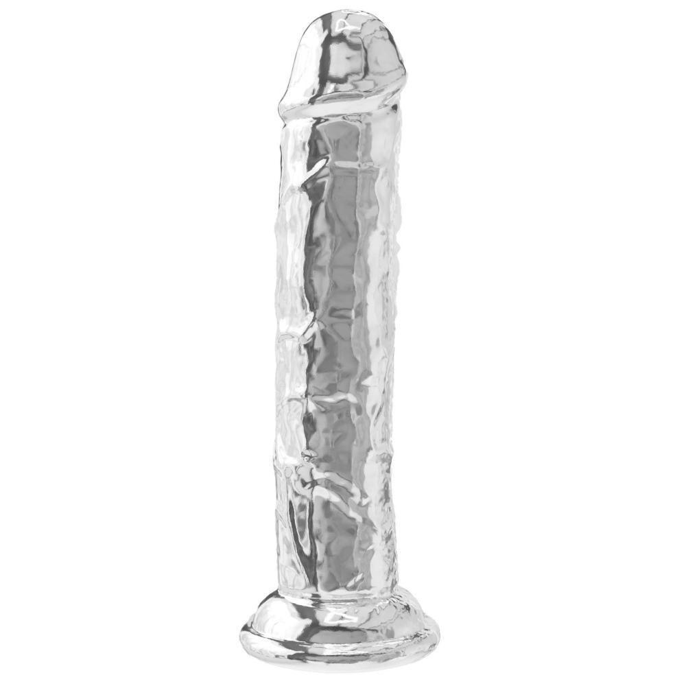 Questo dildo da 19 cm unisce il fascino del design ultra-realistico alla particolarità del materiale trasparente: ogni dettaglio è visibile, ogni sensazione amplificata. 