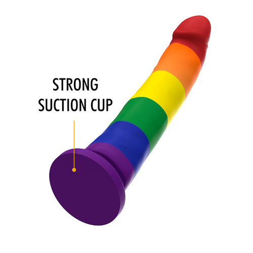 20 cm di pura leggenda, 4 cm di diametro e un look proudly irresistibile. Il dildo Pride Mythology non è solo grande. È grande stile, grande flessibilità, grande goduria. 