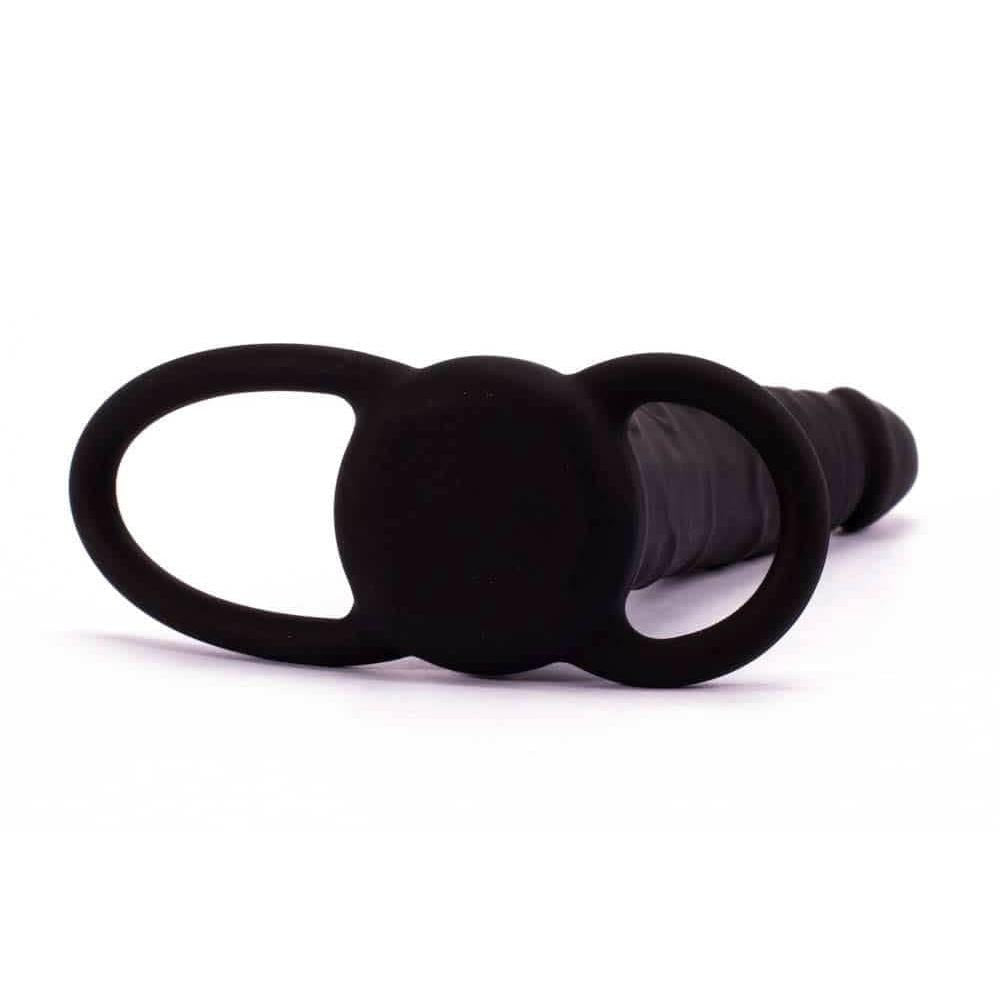 SexToy Dildo con anello fallico integrato per doppie penetrazioni. 