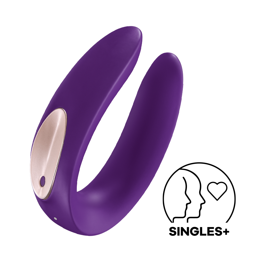 Double Plus di Satisfyer è il sex toy perfetto per intensificare il piacere di coppia. Realizzato in silicone ultra morbido e sicuro per il corpo, si inserisce in vagina durante i rapporti e stimola il clitoride, l’area CUV e il pene in un colpo solo.