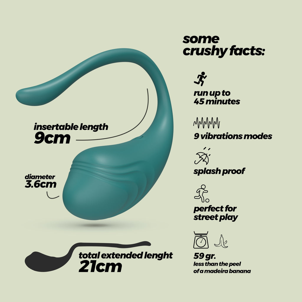 SexToy EggStasy: ovetto vaginale vibrante con telecomando per il controllo a distanza (portata massima 10/15m).