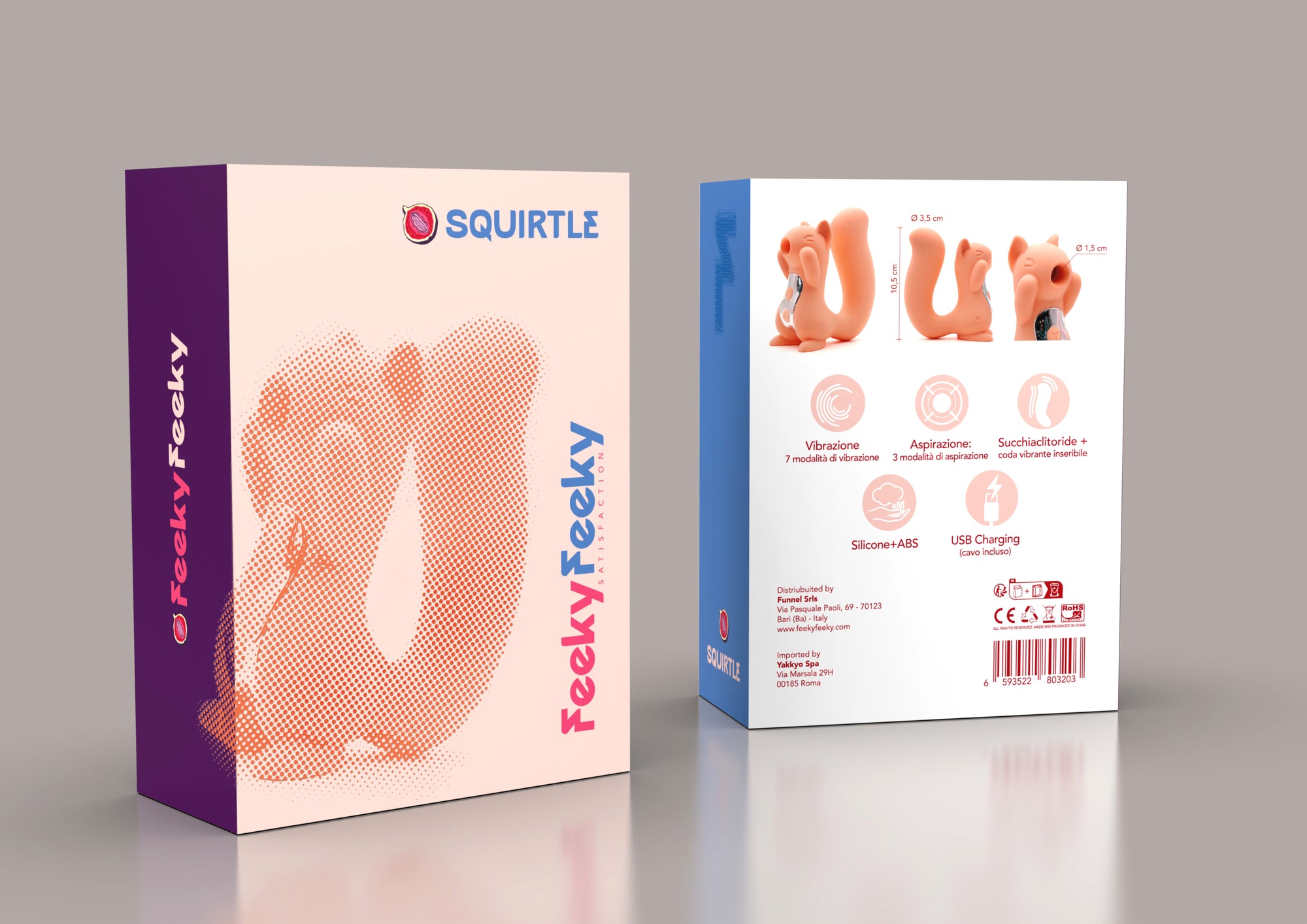 Sqirtle è il nostro toy 2in1 dall’aspetto più innocente…ma il potere più intenso. 😏 Il suo musetto è un succhia clitoride che aspira, pulsa e stuzzica senza bisogno di contatto diretto, mentre la sua coda… è un vibratore interno pensato per stimolare perfettamente la zona CUV dall’interno.