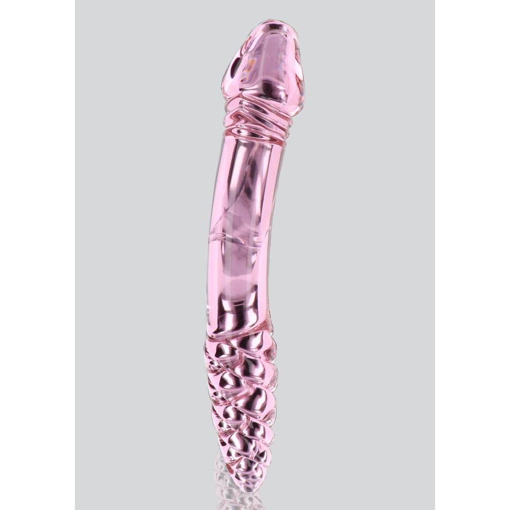 Scettro è un dildo in cristallo a doppia estremità, pensato per chi non si accontenta di una sola dimensione del piacere. Da un lato una punta realistica e sinuosa, pronta a regalarti piaceri profondi. Dall’altro? Una punta con texture a spirale, perfetta per massaggi più intensi e...“d'effetto”.