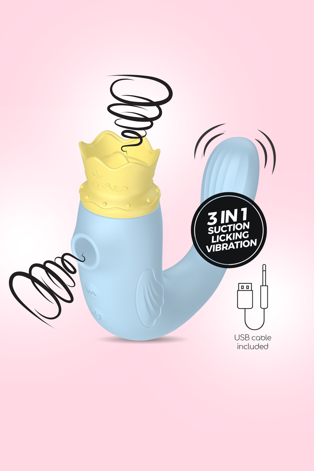 3-in-1 Klitoris-Saugvibrator - Dory