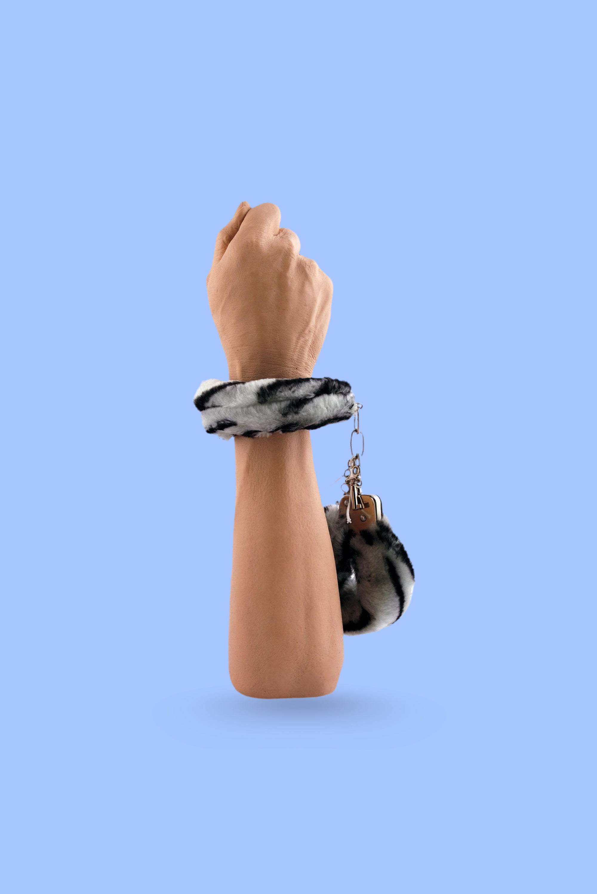 Zebra Plush Handcuffs