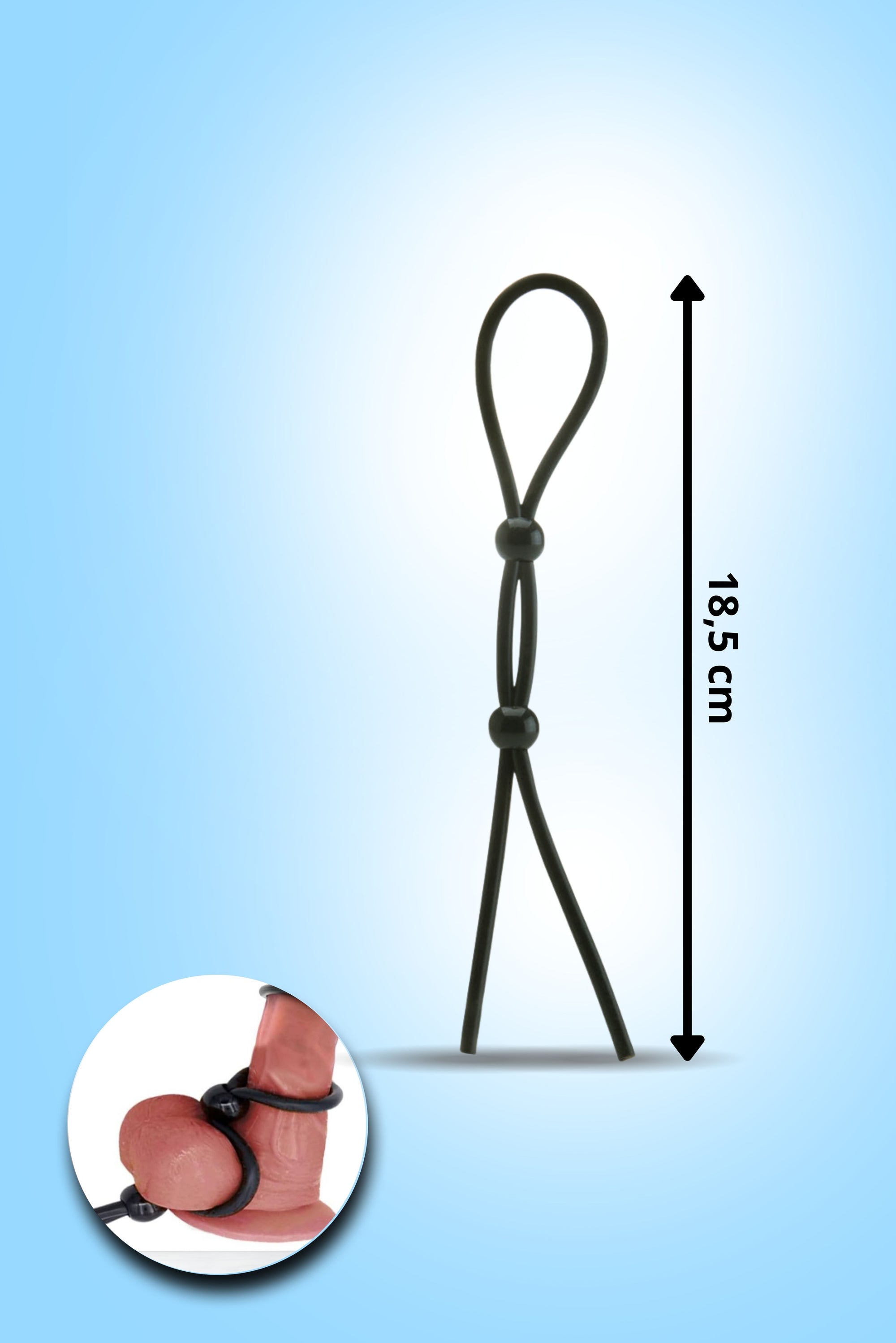 Adjustable Double Booster Penis Ring