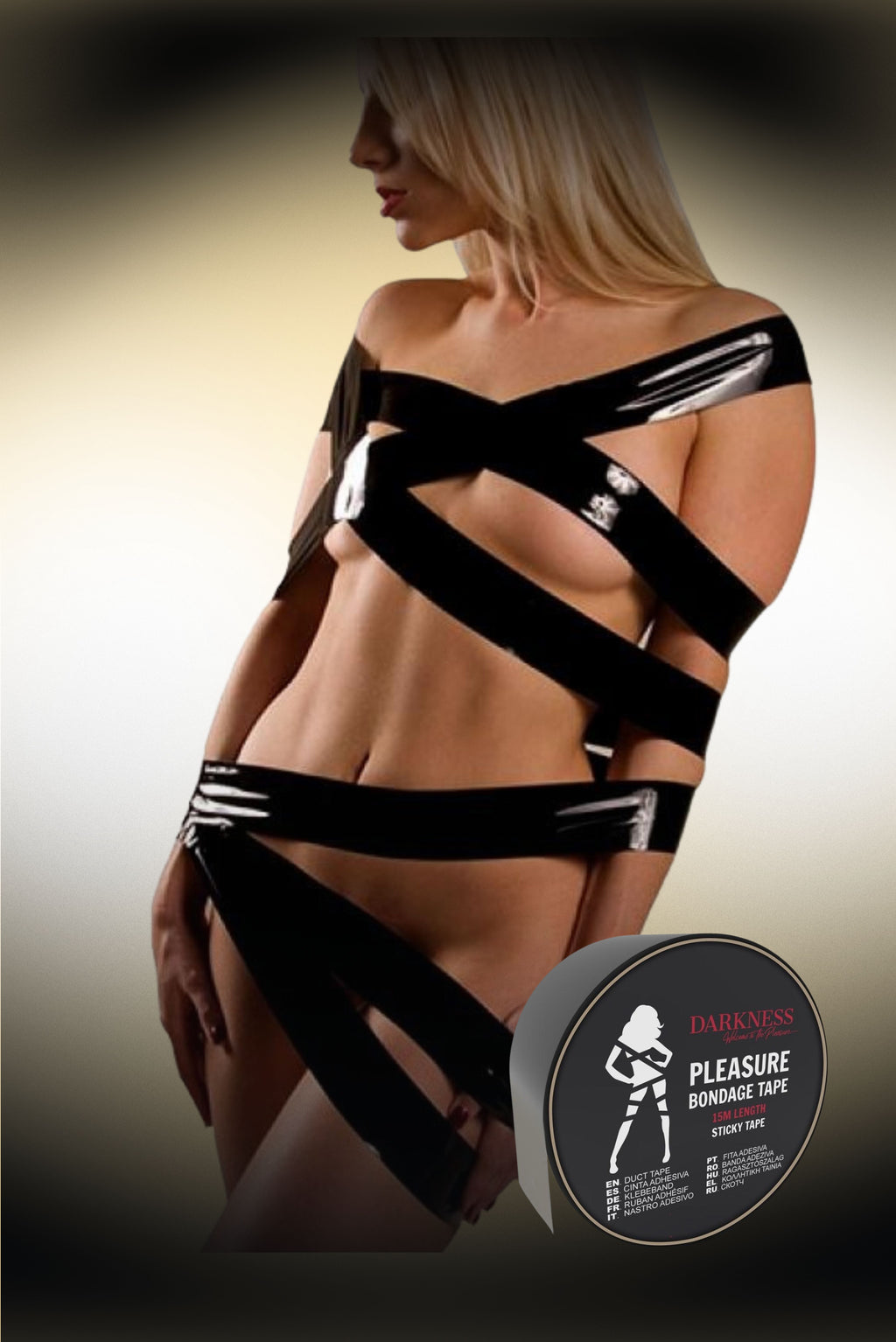 Nastro Bondage Tape Nero 15 metri