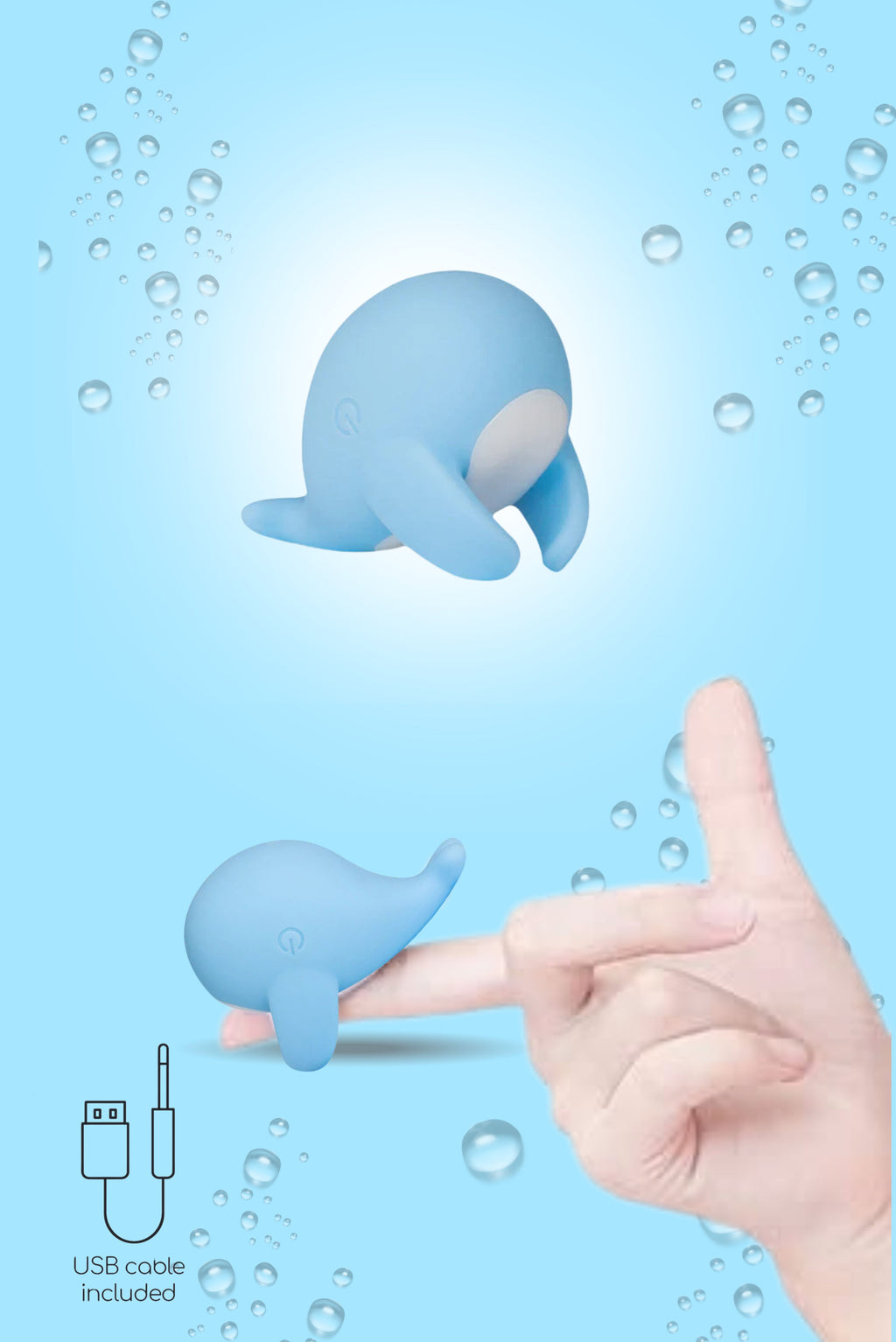 Kleiner Wal-Fingervibrator