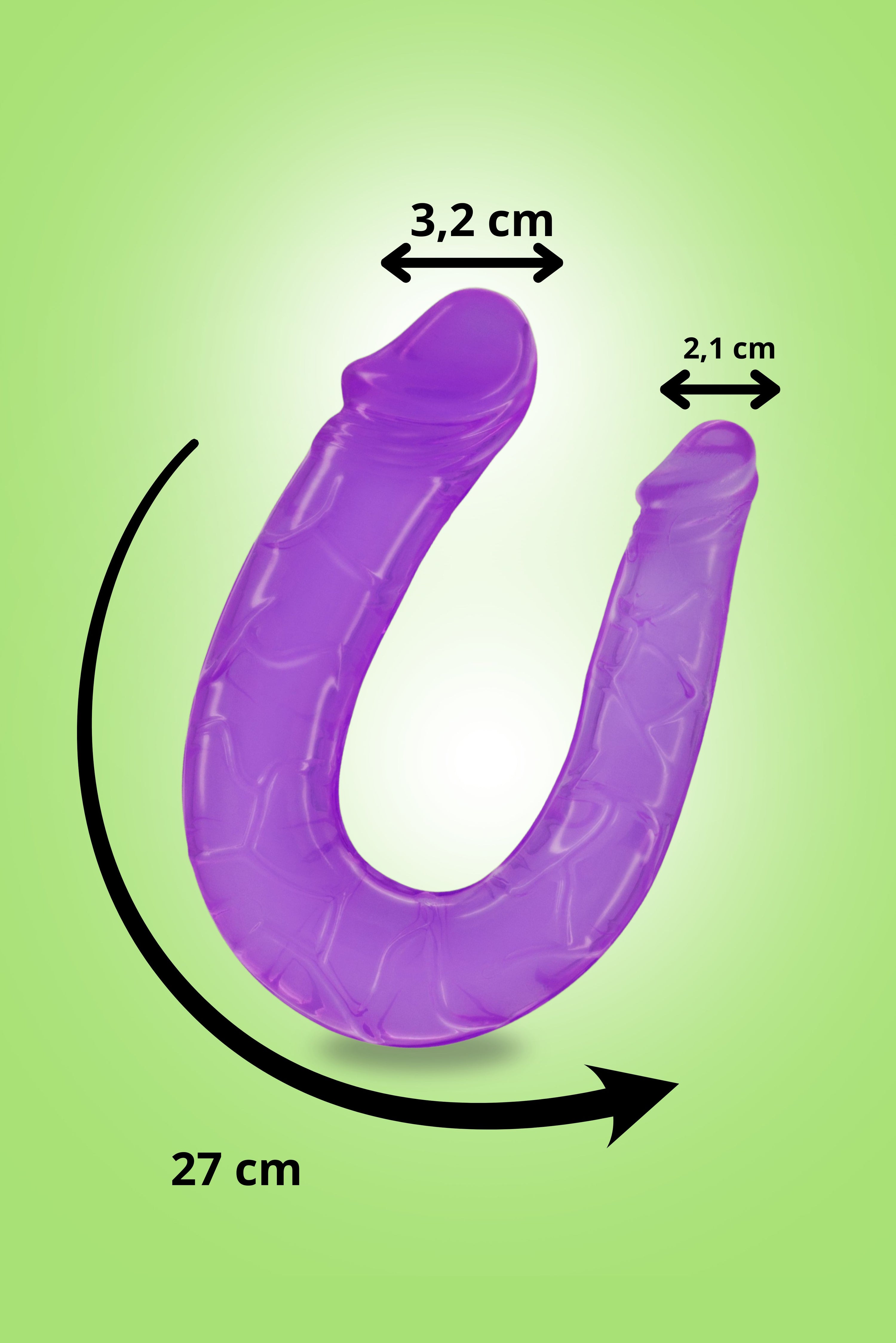 Dildo Doppio - Two Is Megl Che One 27cm