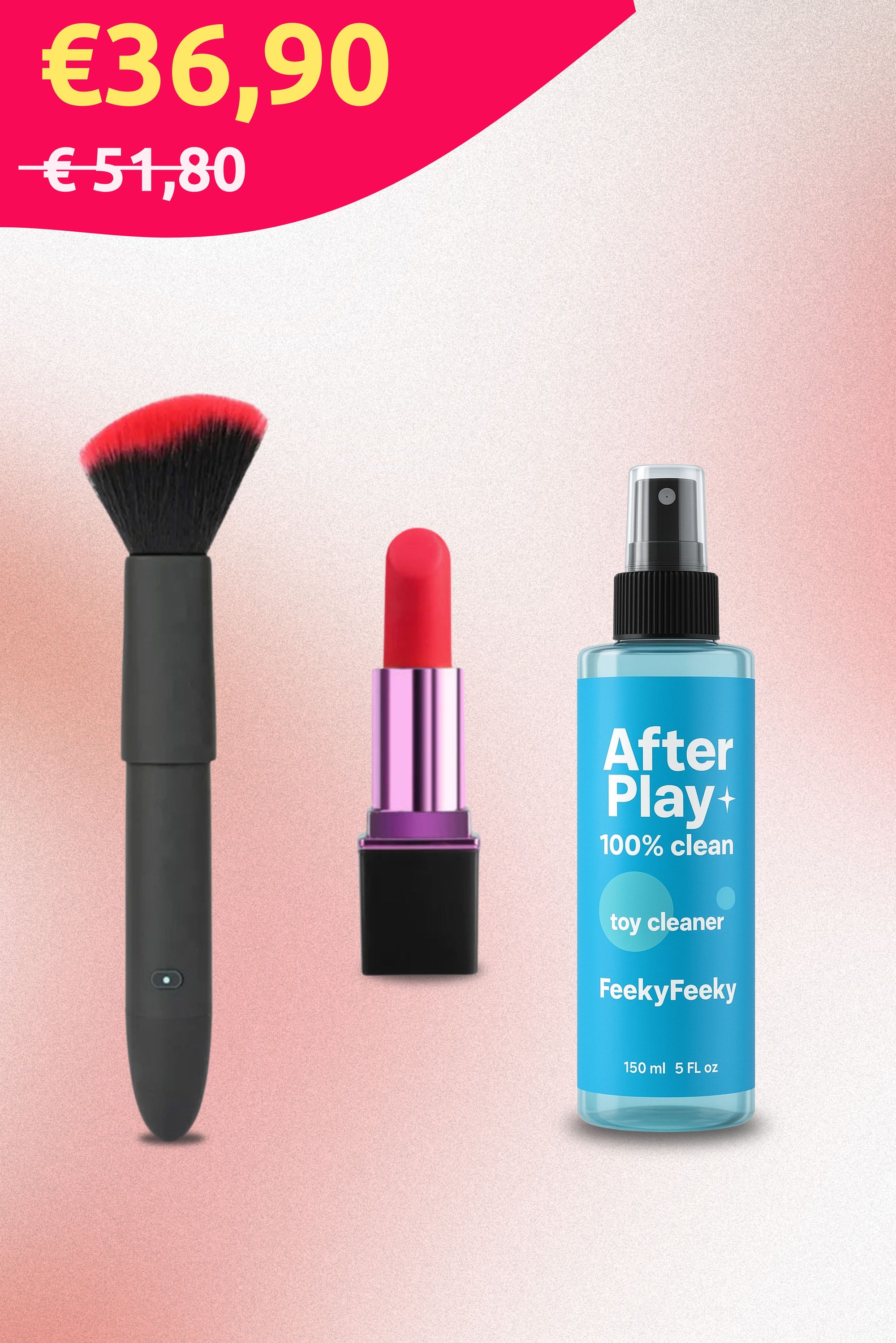 Kit MaiPiùSenza - Rossetto, Blush e Cleaner