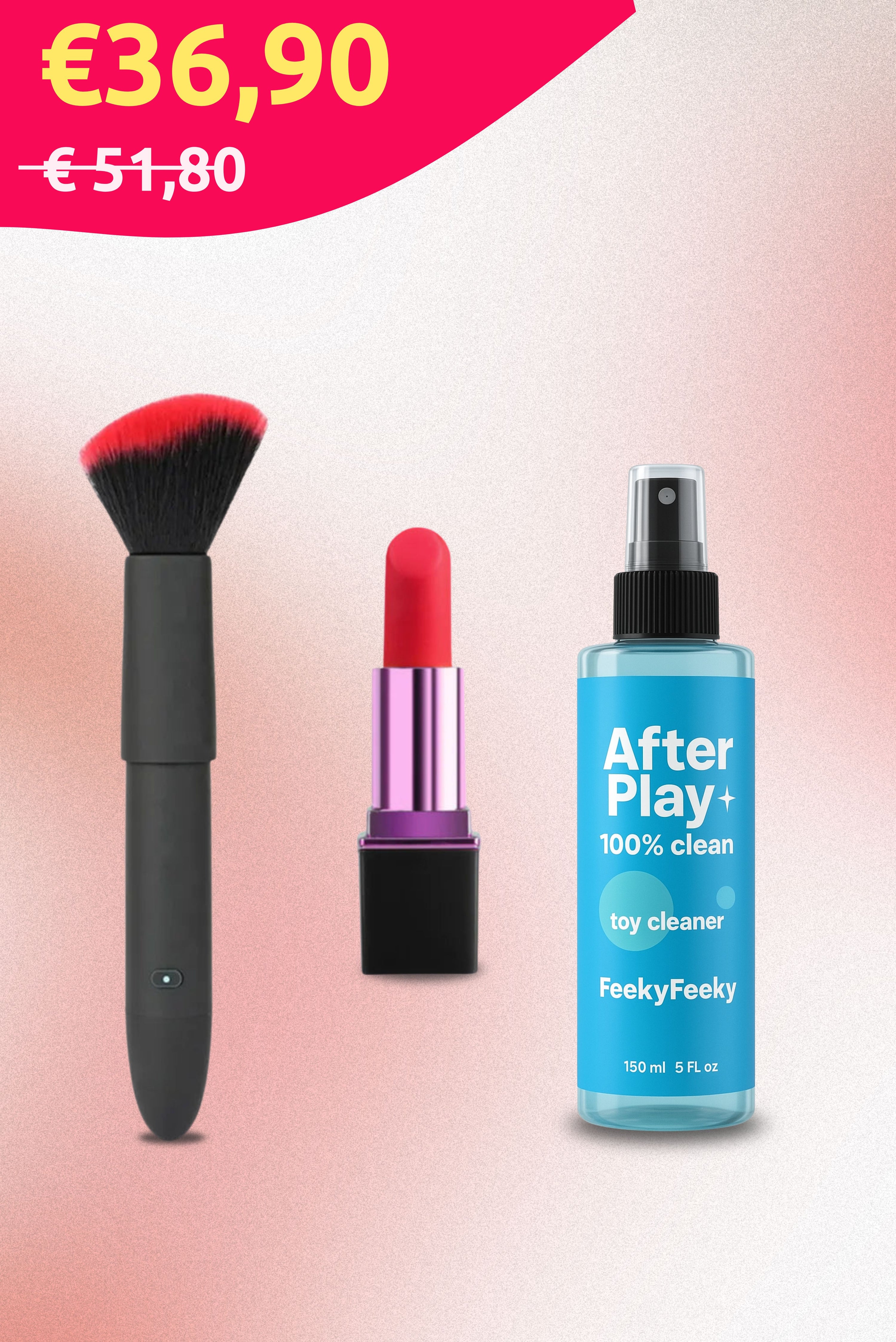 Kit MaiPiùSenza - Rossetto, Blush e Cleaner