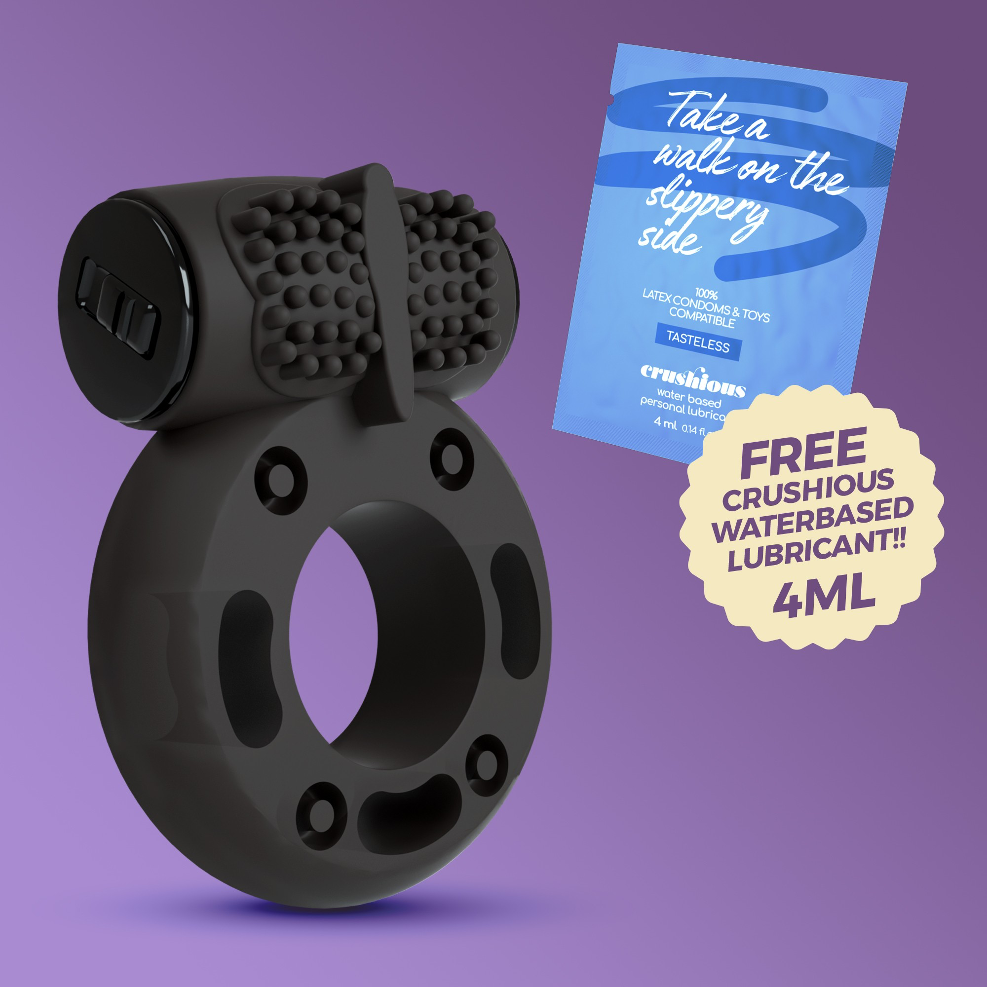 Casual Love Vibrating Ring TRANSPARENT