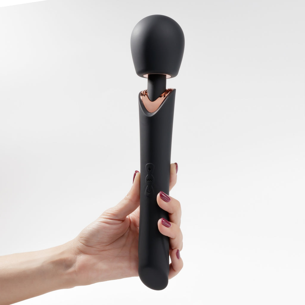 HOLLY MASSAGGIATORE A WAND RICARICABILE NERO