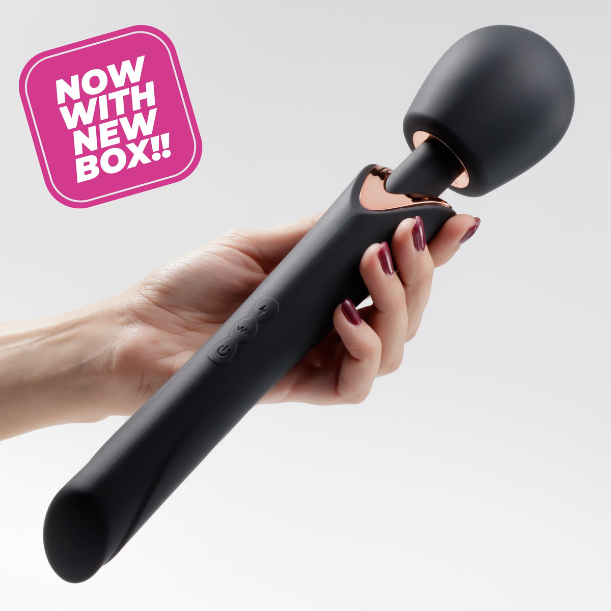HOLLY MASSAGGIATORE A WAND RICARICABILE NERO