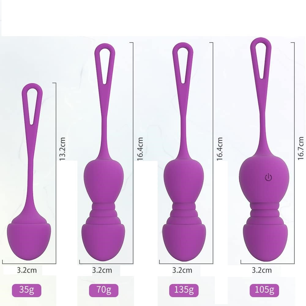 Palle vaginale 'PleasureBalls' vibranti con telecomando per controllo a distanza. Perfette per effettuare gli esercizi di kegel (KegelBalls) e per ondate di piacere intense. Materiale: Silicone/ABS.