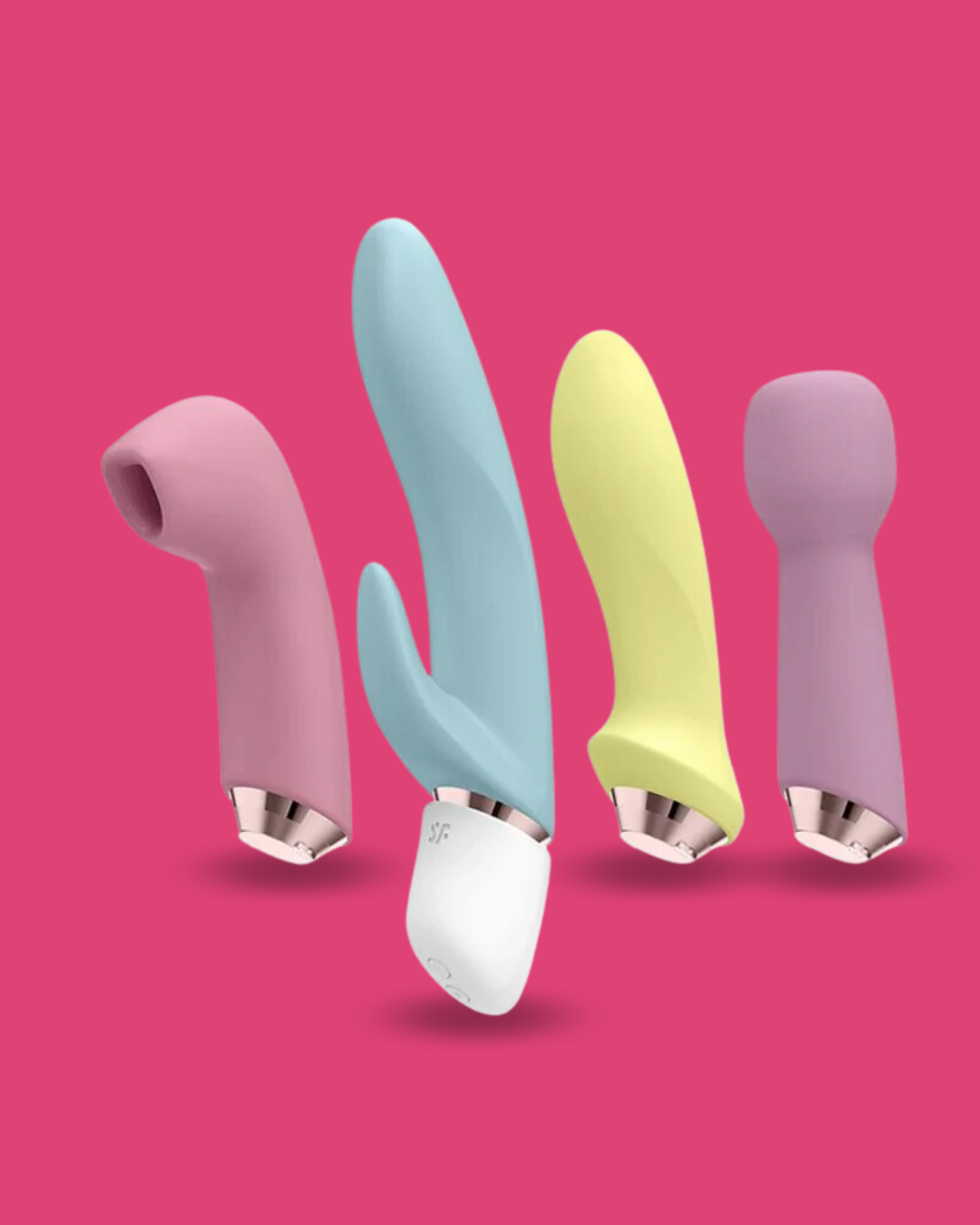 Quattro testine intercambiabili – Dalla potenza del wand al tocco preciso del succhiaclitoride, passando per le vibrazioni classiche e quelle doppie del rabbit, Kit TroppoVuole e` il kit perfetto per chi non si accontenta. 