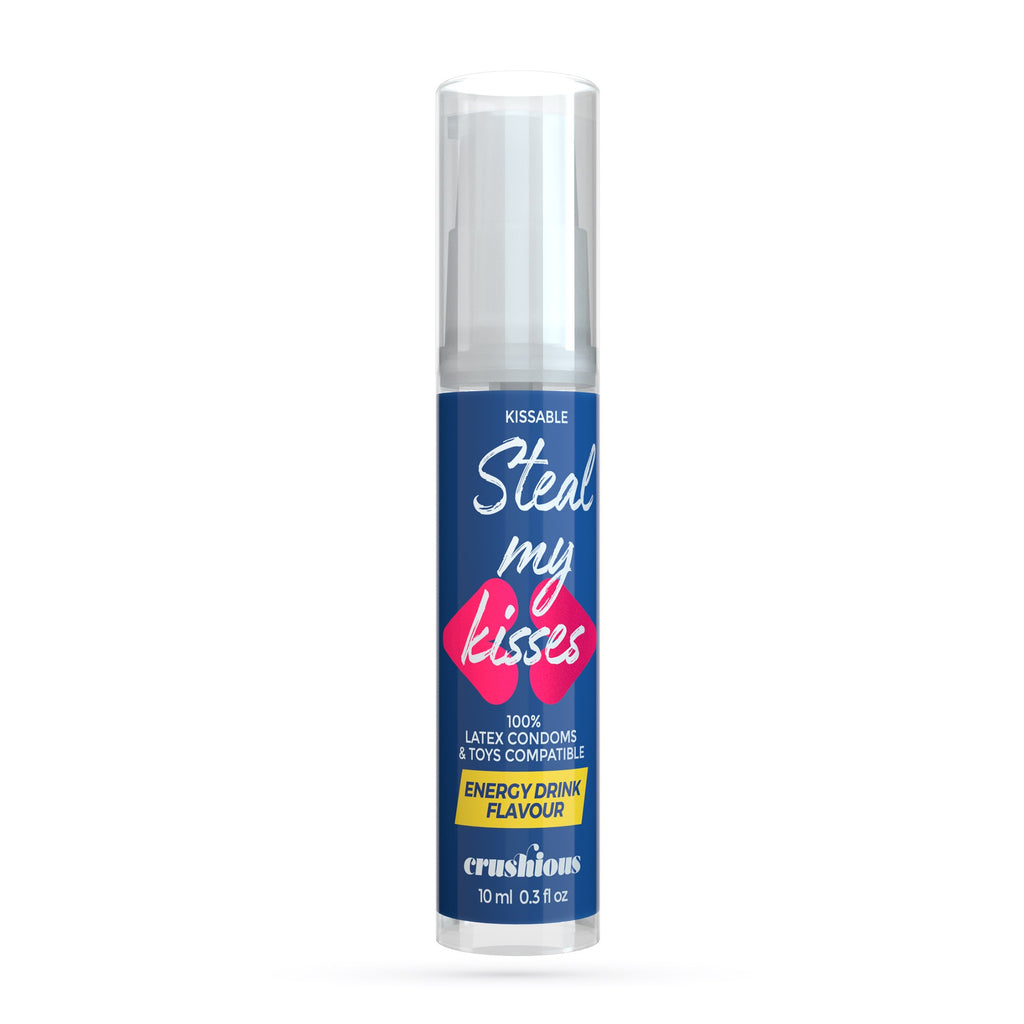 Steal My Kisses: lubrificante e stimolatore liquido al gusto di enrgy drink. Confezione da 10ml.