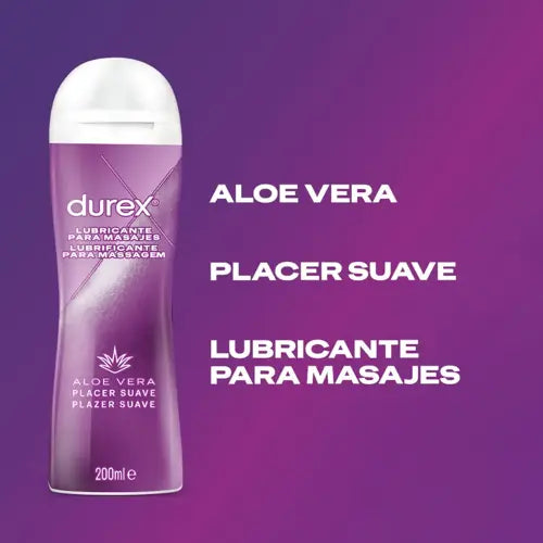  Il lubrificante per massaggi Durex è il complice perfetto per rilassarsi e far scivolare via tutto… (soprattutto i vestiti). Grazie alla formula a base di aloe vera, dalle proprietà emollienti e lenitive, questo lubrificante rimane morbido e setoso sulla pelle.