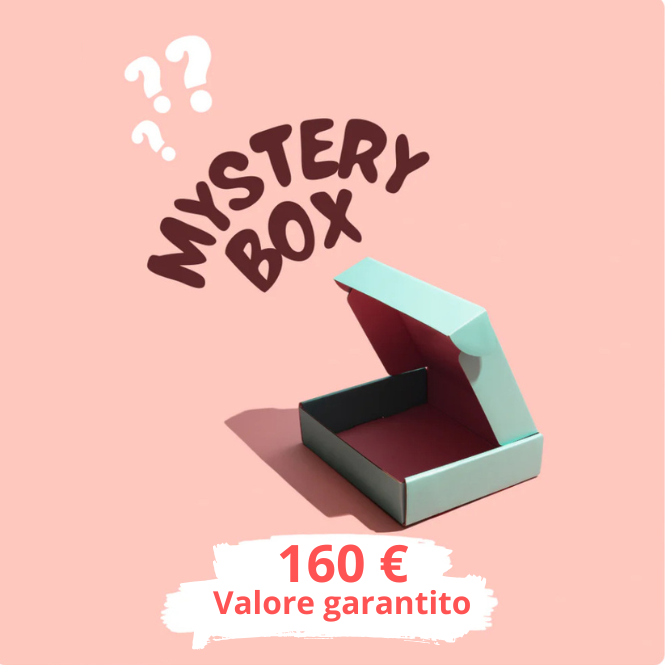 Pacco a sorpresa di prodotti assortiti, contenuto segreto/ sconosciuto. 