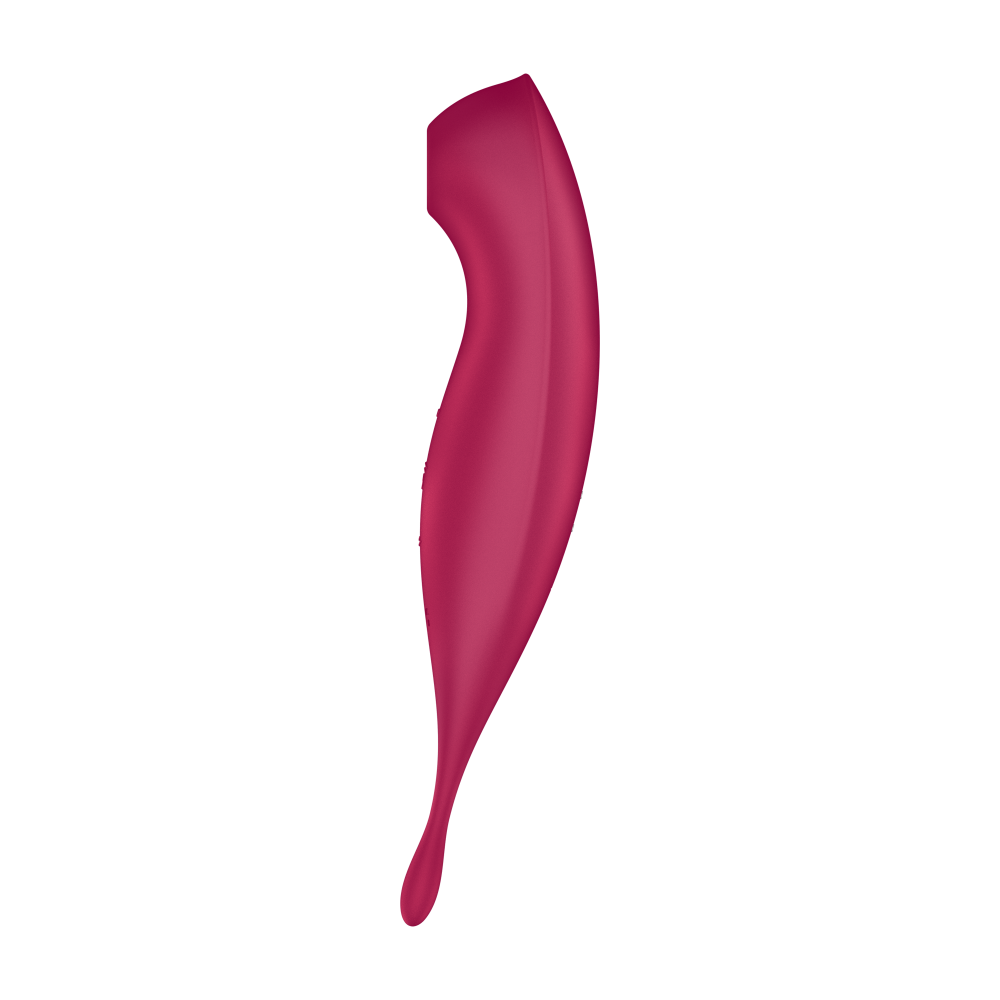 Stimolatore OralClit di Satisfyer con le 2 funzioni indipendenti e una doppia modalità di stimolazione! Da un lato, l’estremità ovale ti consente una stimolazione precisa su tutte le tue zone erogene: clitoride, capezzoli, labbra... ovunque tu desideri. E dall’altro, lasciati avvolgere dalle onde di pressione del succhiaclitoride con 11 intensità divese. Controllo da remoto tramite applicazione per telefono, materiale silicone. Produttore: Satisfyer; Brand: FeekyFeeky