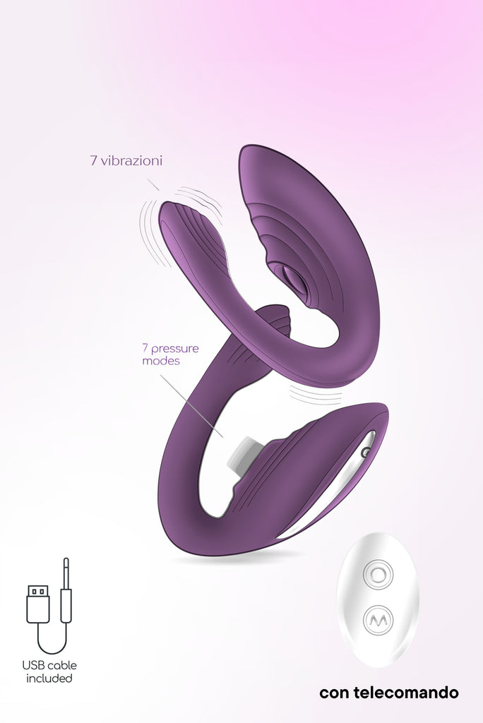 Il piacere che batte...davvero forte. Ti hanno mai detto che il piacere “va conquistato”? Nah. Con l'ovetto vaginale 2IN1 Sbattimi, il piacere… ti viene incontro. 