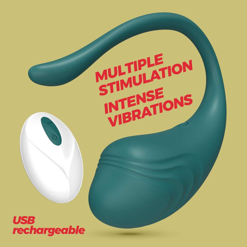 SexToy EggStasy: ovetto vaginale vibrante con telecomando per il controllo a distanza (portata massima 10/15m).