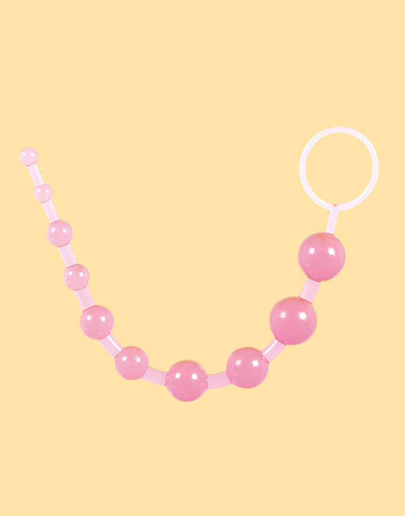 SexToy - Thai Toy Breeds - Thai Balls: palline anali con diametro crescente per la dilatazione graduale della cavità anale. Stoppino ad anello per un utilizzo pratico e comodo 