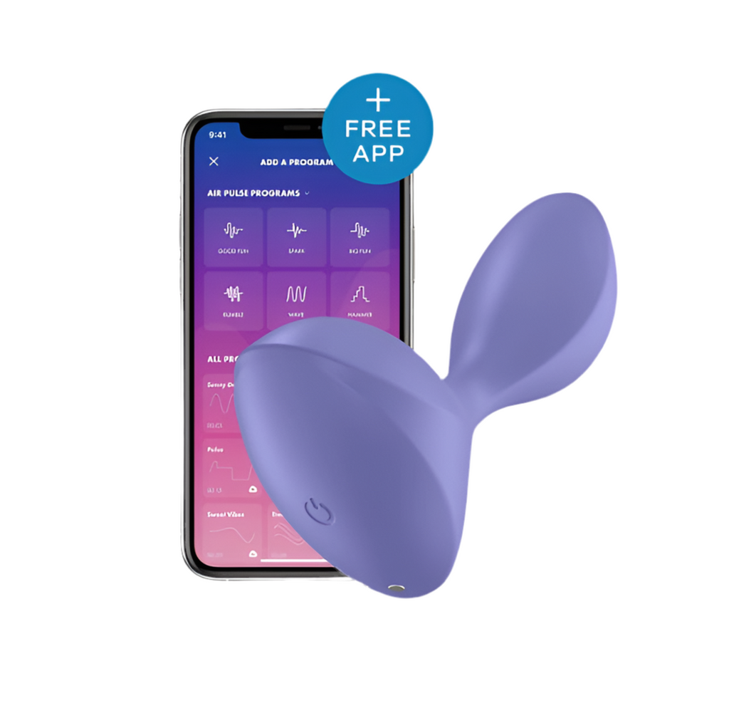 Plug Vibrante telecomandato con applicazione integrata per il controllo a distanza, marca: satisfyer