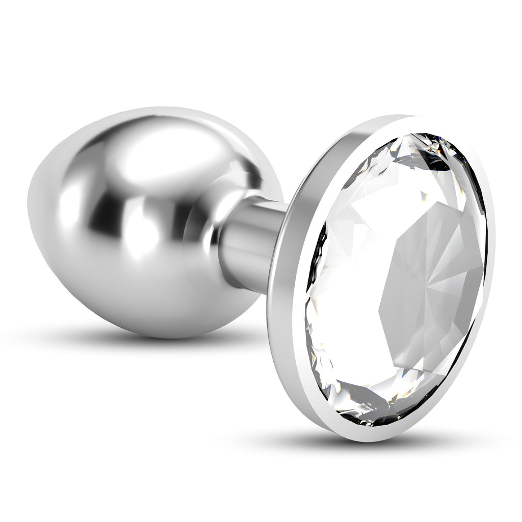 SexToy Plug anale con stoppino decorato da brillantte, Dimensione S - small.