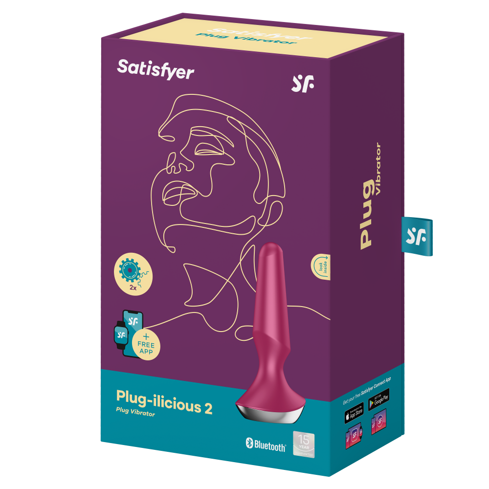 Plug Illicious: plug anale vibrante telecomandato con applicazione per il controllo a distanza. Sextoy da stimolazione anale. UNISEX. Materiale: silicone biocompatibile; Produttore: Satisfyer; Brand distributore: FeekyFeeky