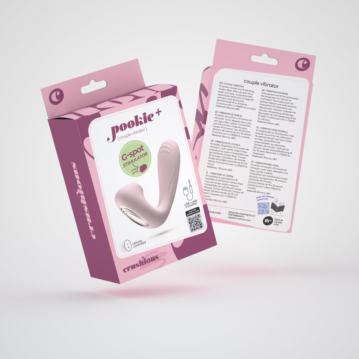 vibratore 2 in 1 con funzione succhiaclitoride + stimolazione interna e telecomando per il controllo a distanza