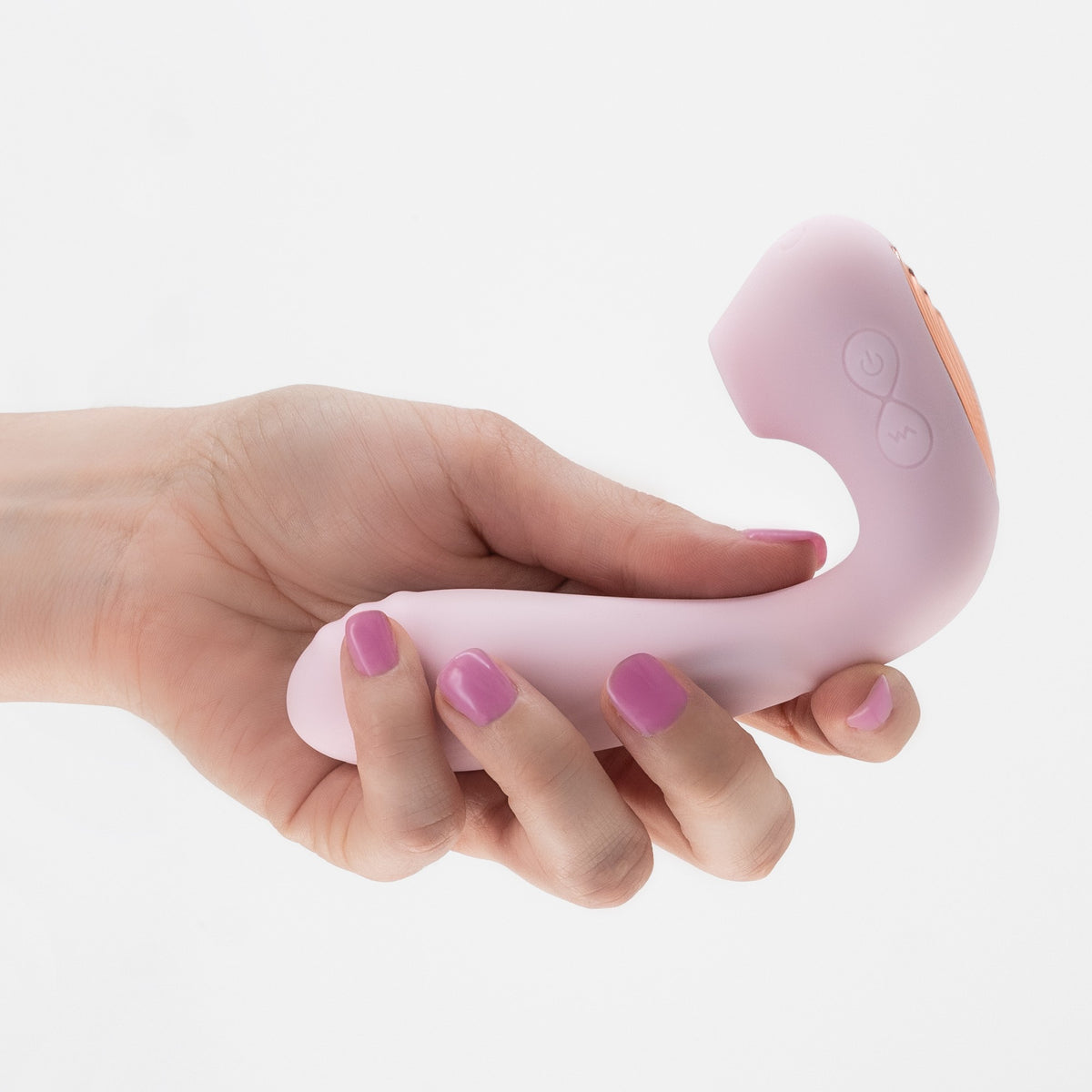 vibratore 2 in 1 con funzione succhiaclitoride + stimolazione interna e telecomando per il controllo a distanza