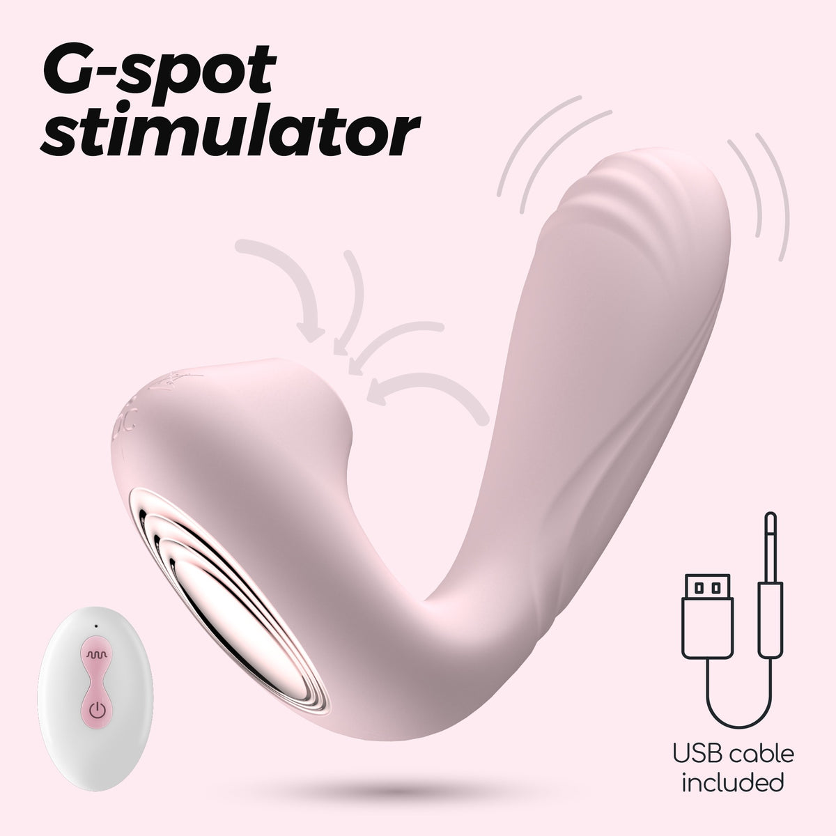 vibratore 2 in 1 con funzione succhiaclitoride + stimolazione interna e telecomando per il controllo a distanza