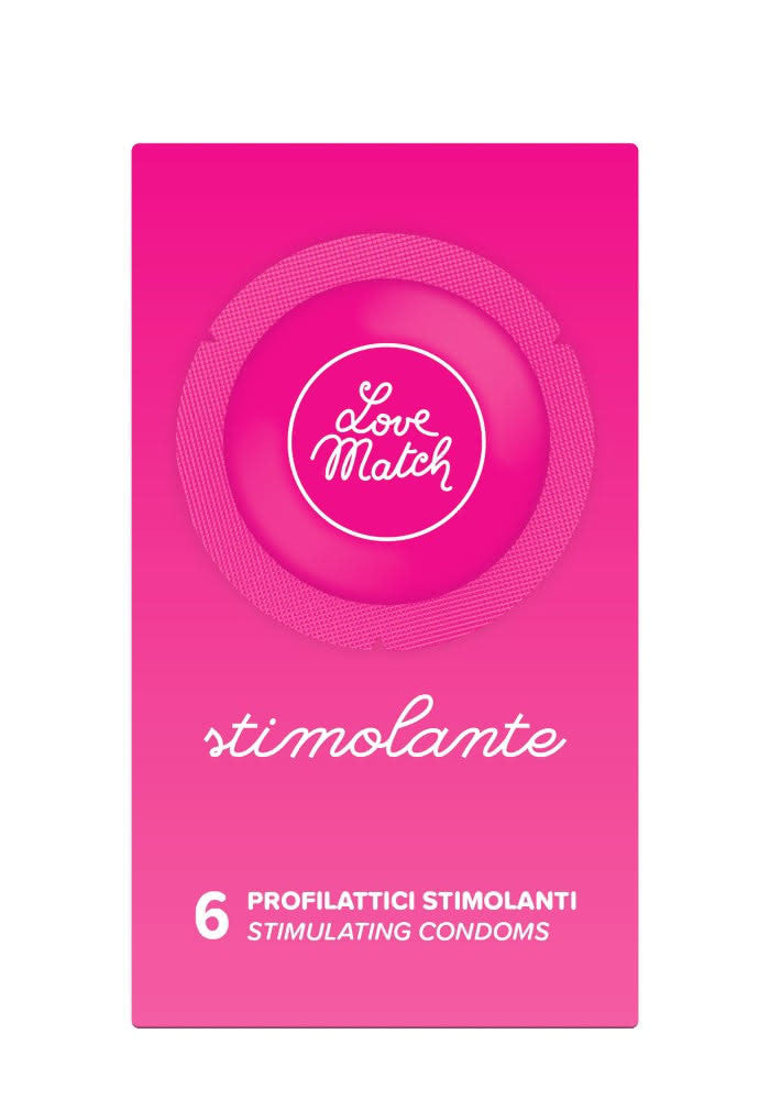Profilattici LoveMatch a effetto stimolante.